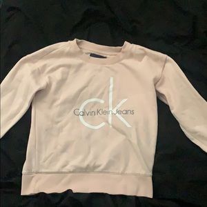 Calvin Klein baby pink crew neck